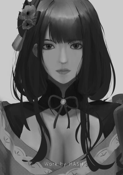 Raiden Ei (Gray Scaled)